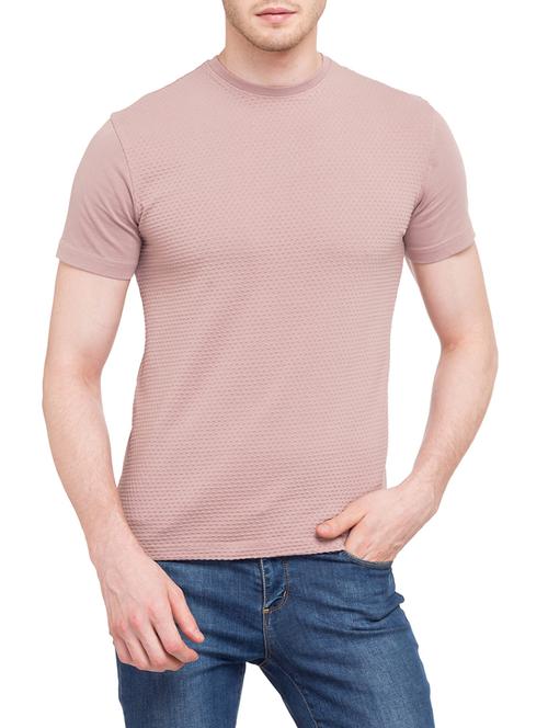 mauve cotton t-shirt - 14869586 - Very Small Image - 1