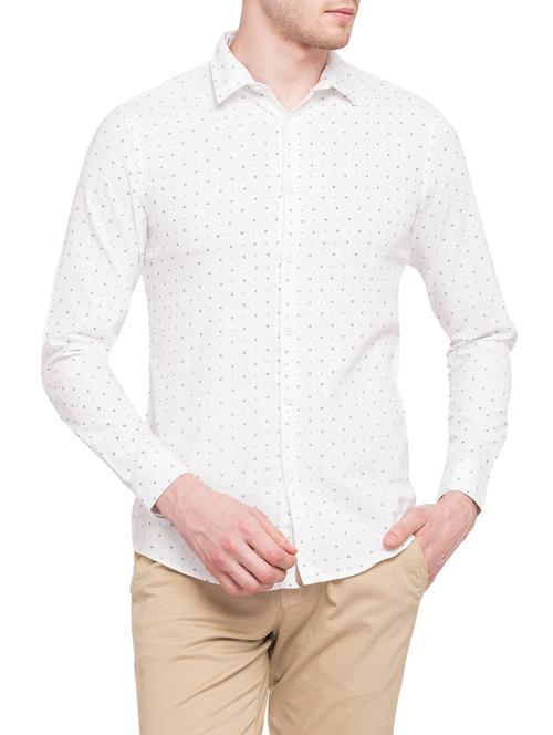 white cotton casual shirt - 14869608 - Very Small Image - 1