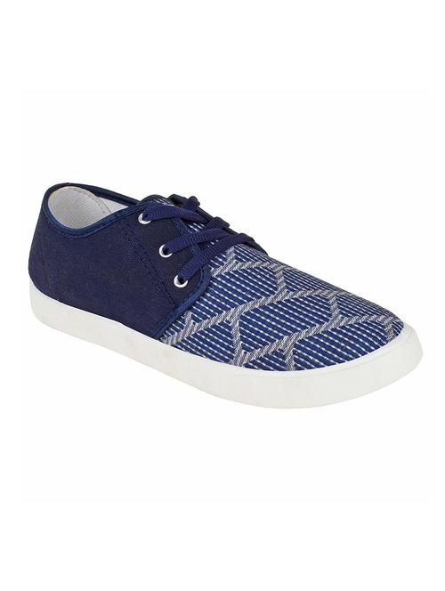 blue canvas lace up sneaker - 14869701 - Very Small Image - 1
