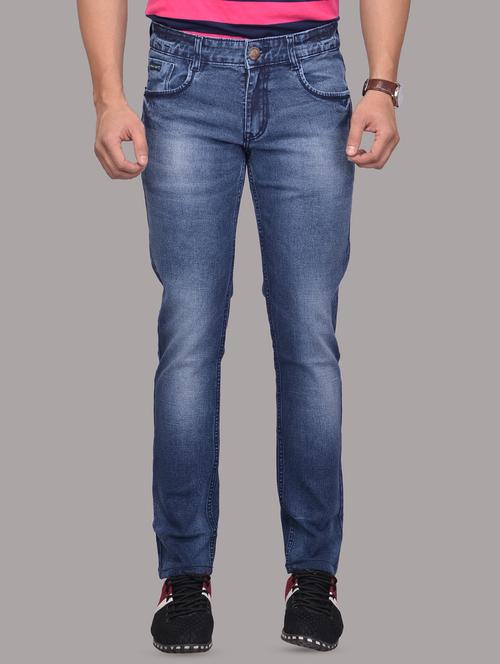 blue denim washed jeans - 14871037 - Very Small Image - 1