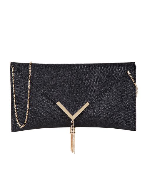 black leatherette regular clutch - 14871566 - Very Small Image - 1