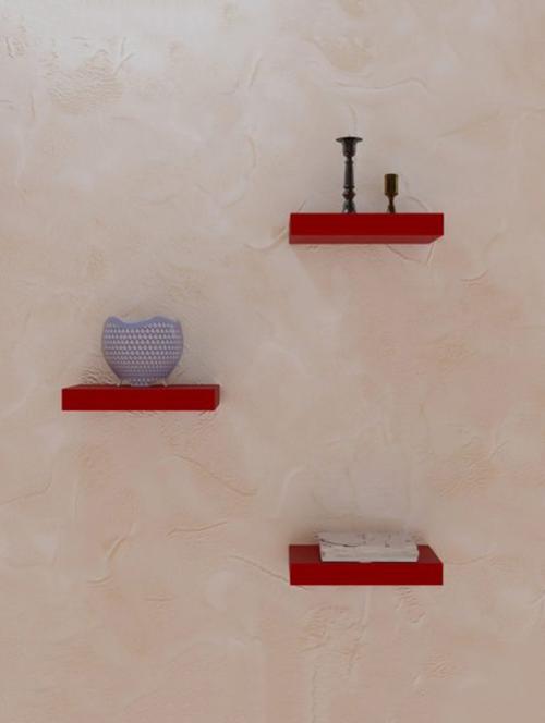 decor home wall shelves floating wall racks set of 3 shelves - 14872737 - Very Small Image - 1