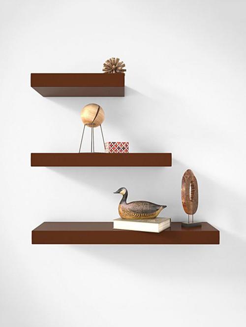 decor home wall shelves floating wall racks set of 3 shelves - 14872750 - Very Small Image - 1