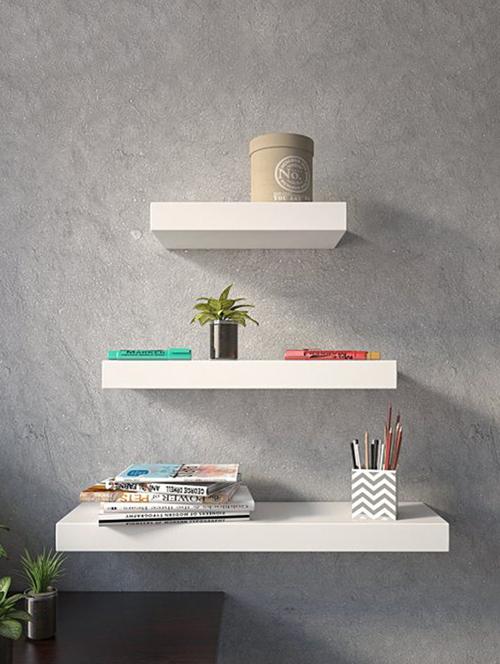 decor home wall shelves floating wall racks set of 3 shelves - 14872753 - Very Small Image - 1