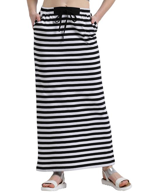 draw-string waist striped skirt - 14873126 - Very Small Image - 1
