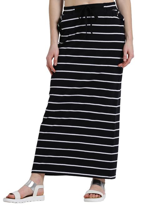 draw-string waist striped skirt - 14873127 - Very Small Image - 1