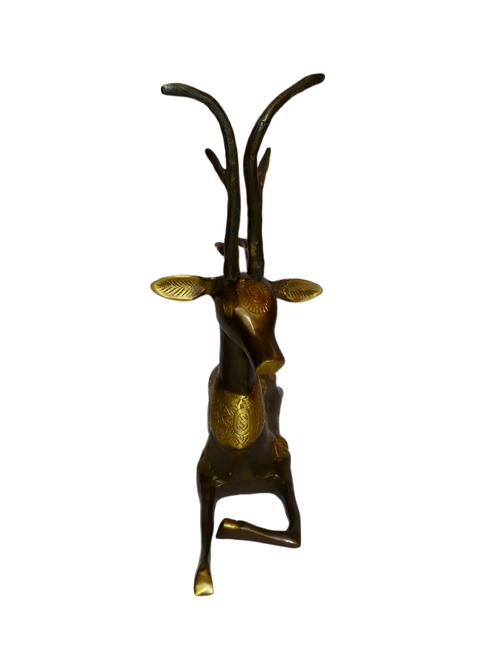 decorative statue sitting deer handicrafts product - 14873901 - Very Small Image - 1