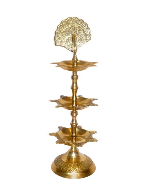decorative brass peacock divi handicrafts product - 14874008 - Very Small Image - 1