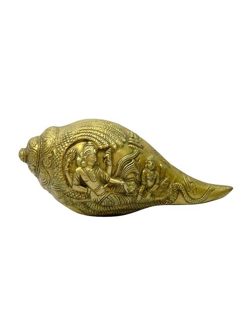 decorative brass shankh handicrafts product - 14874215 - Very Small Image - 1