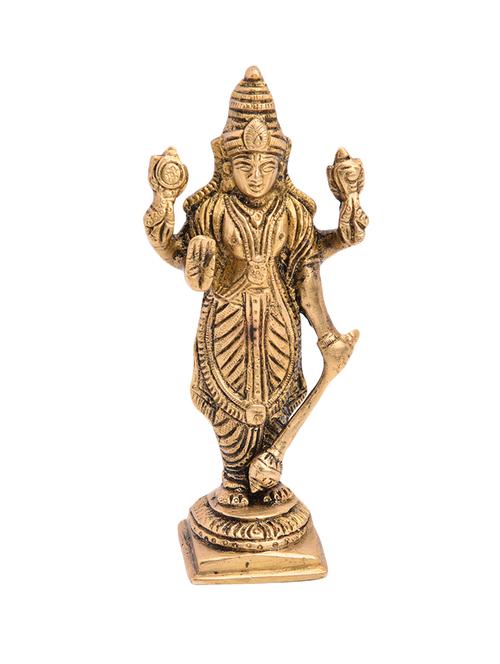 decorative brass idol of vishnu handicrafts product - 14874400 - Very Small Image - 1
