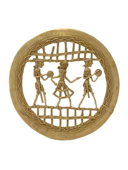 unique bastar art round couple frame handicrafts product - 14874447 - Very Small Image - 1