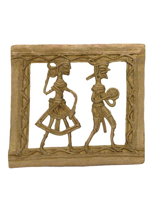 unique bastar art square couple frame handicrafts product - 14874448 - Very Small Image - 1