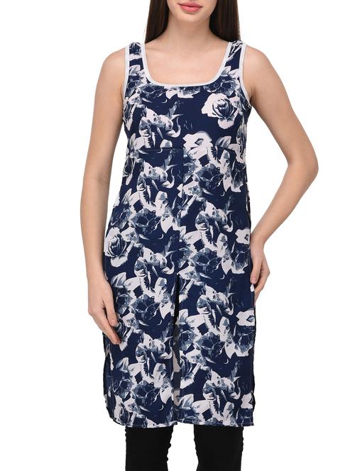 dark blue printed tunic - 14874840 - Very Small Image - 1