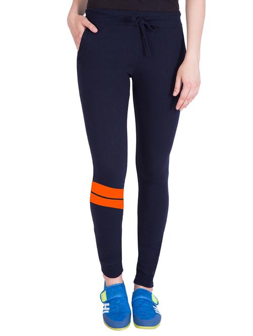 navy blue cotton track pants - 14875832 - Very Small Image - 1