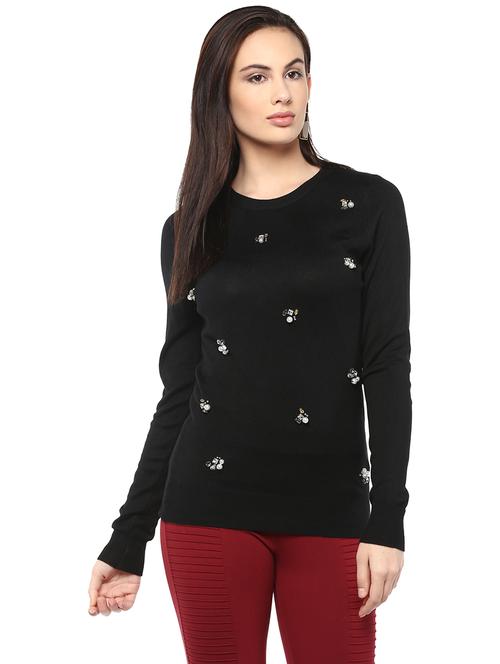 black embellished pullover - 14875948 - Very Small Image - 1