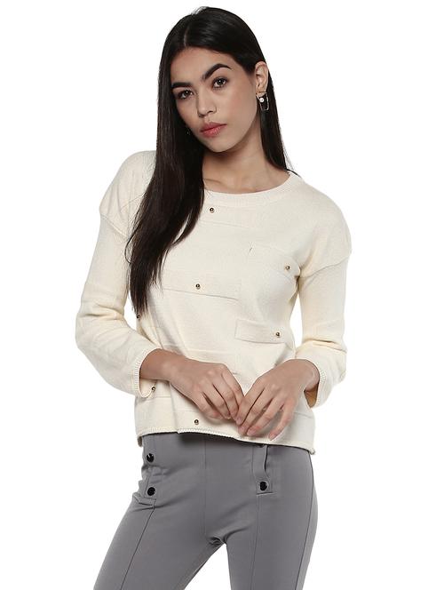 white embellished pullover - 14875952 - Very Small Image - 1