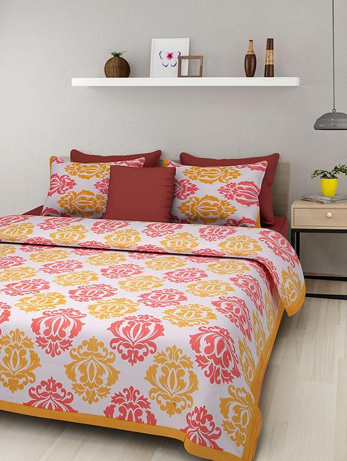 rajasthani traditional double bedsheet with 2 pillow covers - 14879061 - Very Small Image - 1