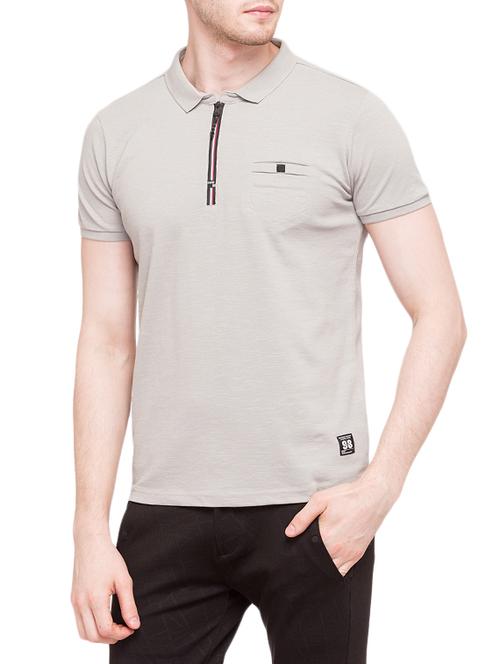 grey cotton t-shirt - 14884426 - Very Small Image - 1