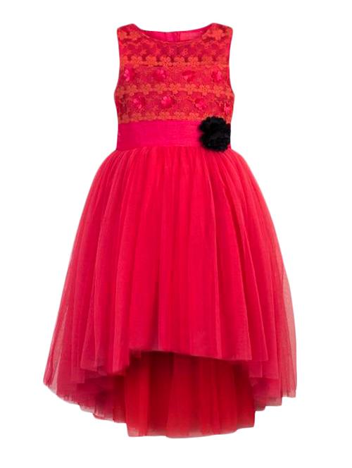 orange net frock - 14885148 - Very Small Image - 1