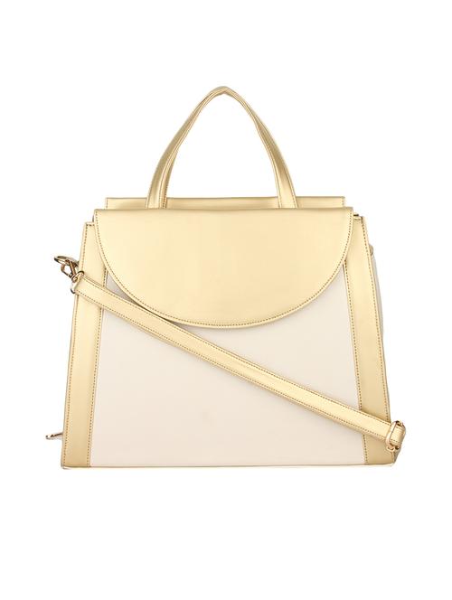 white leatherette regular handbag - 14887113 - Very Small Image - 1