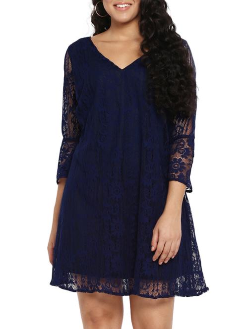 floral lace plus dress - 14888010 - Very Small Image - 1