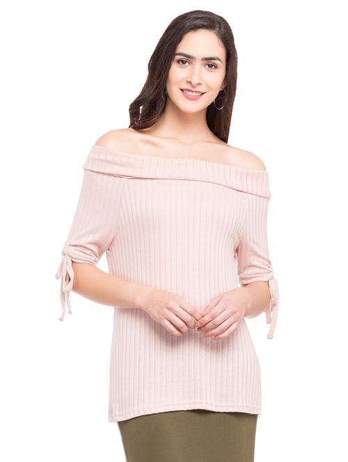 pink off shoulder top - 14889339 - Very Small Image - 1