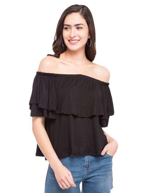 off shoulder layered top - 14889341 - Very Small Image - 1