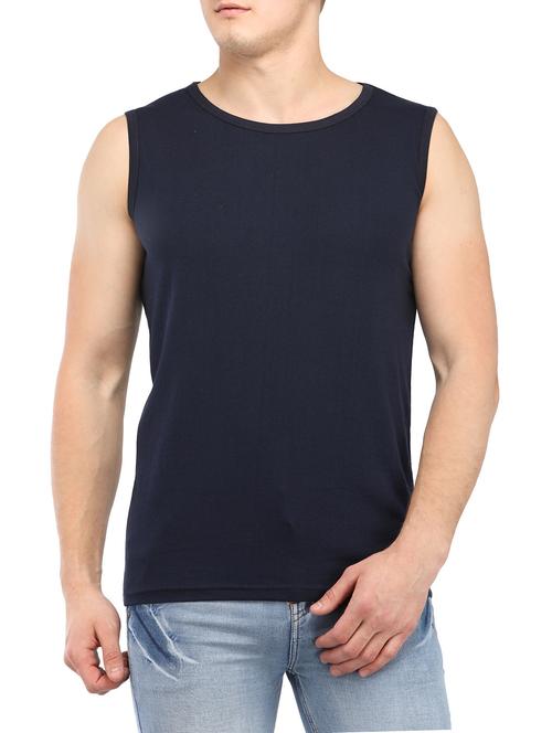 navy blue solid t-shirt - 14890358 - Very Small Image - 1