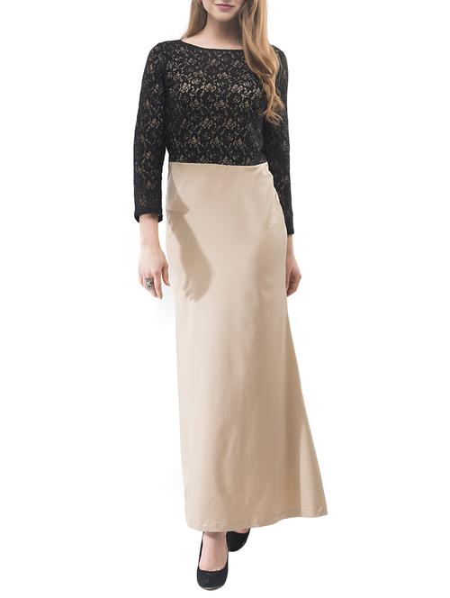 laced panel maxi dress - 14890924 - Very Small Image - 1