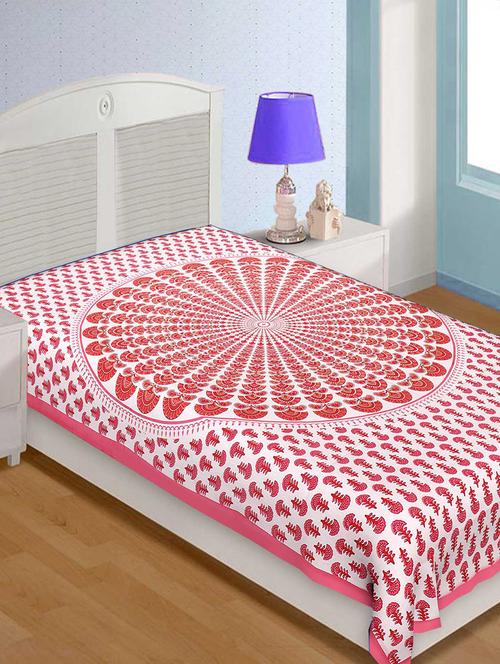 cotton traditional jaipuri single bedsheet - 14891879 - Very Small Image - 1