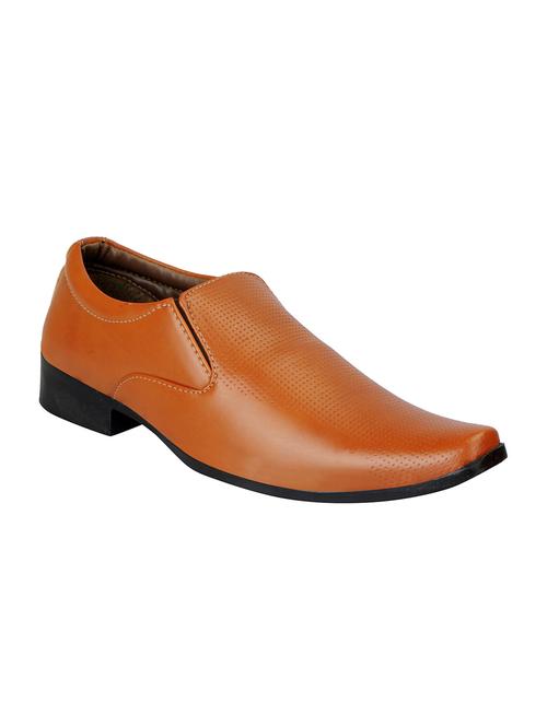 tan leatherette formal slip on - 14893292 - Very Small Image - 1