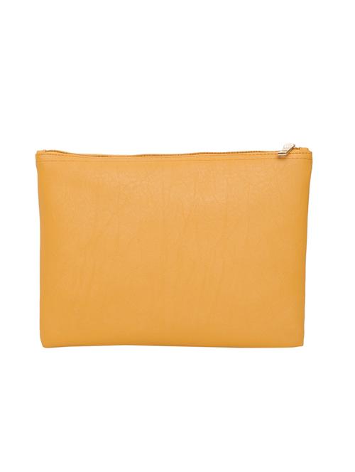 yellow leatherette regular pouch - 14893311 - Very Small Image - 1