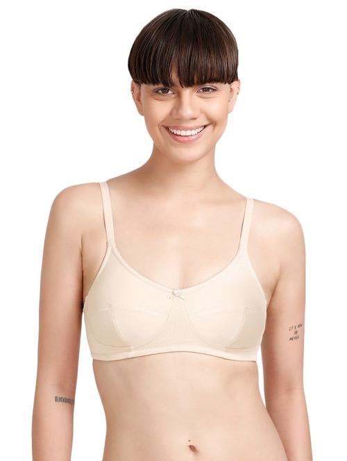 solid beige cotton bra - 14893605 - Very Small Image - 1