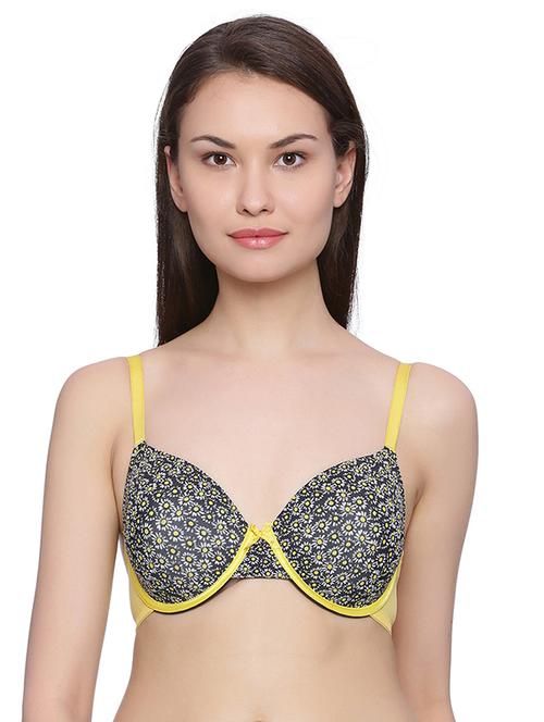 bow patch floral t-shirt bra - 14893682 - Very Small Image - 1