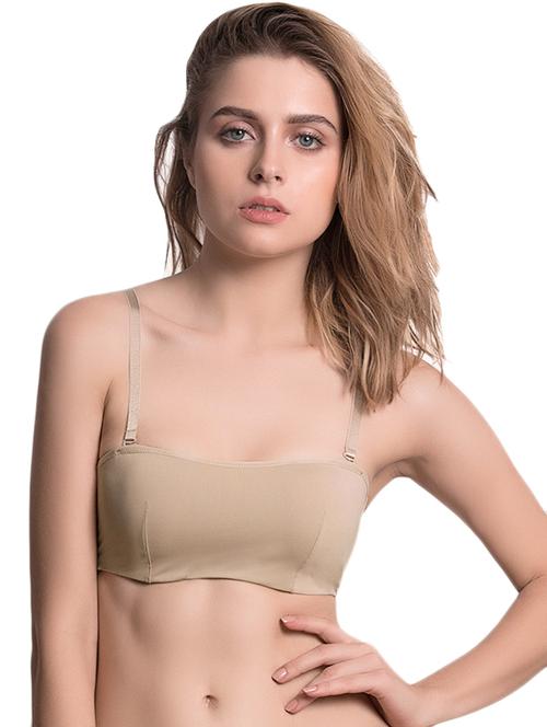 beige solid bra - 14893689 - Very Small Image - 1