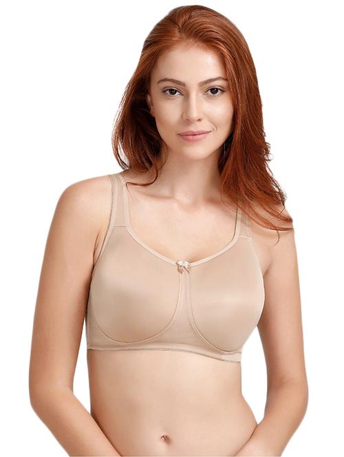 beige solid minimizer bra - 14893701 - Very Small Image - 1