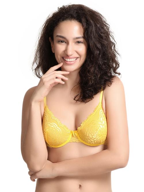 yellow solid bra - 14893712 - Very Small Image - 1