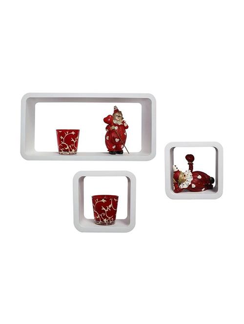 decor home wall shelf set of 2 cube & 1 rectangle wall rack shelves - 14894340 - Very Small Image - 1