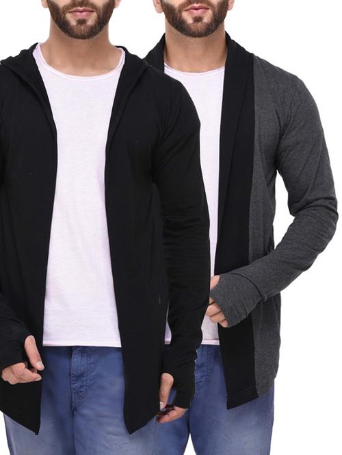 multi colored cotton shrug (set of 2) - 14894897 - Very Small Image - 1