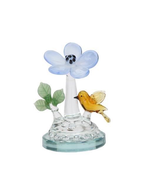 somil beautiful tweeting bird with attractive flower decorative showpiece - 14896256 - Very Small Image - 1