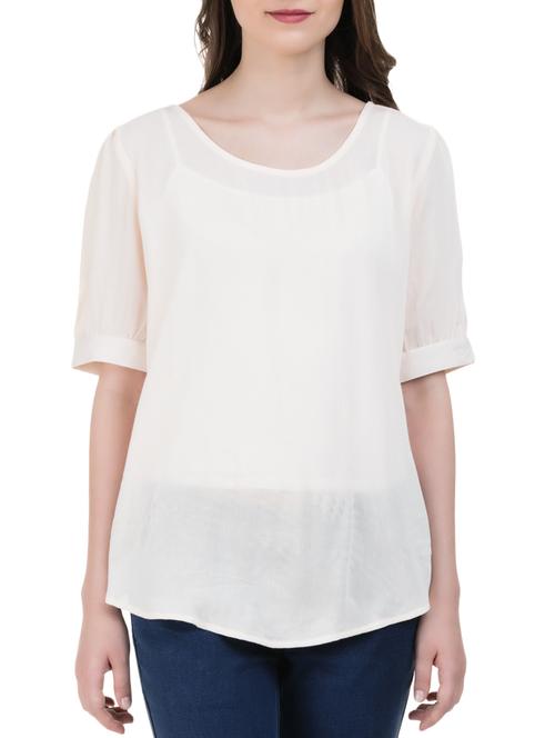 white solid tunic - 14896447 - Very Small Image - 1