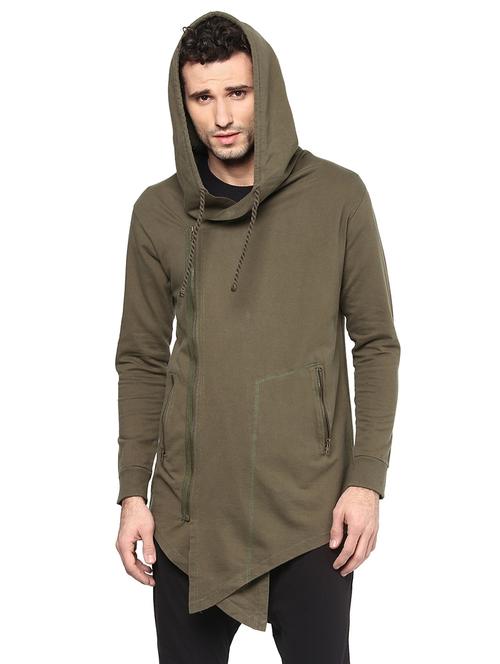 olive green cotton tshirt - 14896842 - Very Small Image - 1