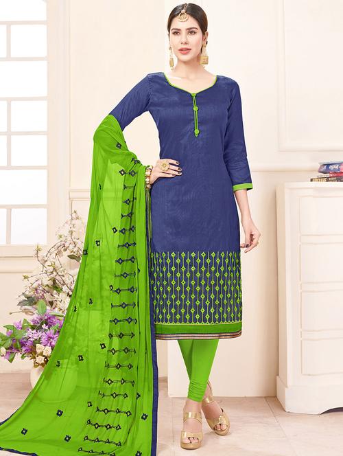 embroidered unstitched suit - 14898130 - Very Small Image - 1