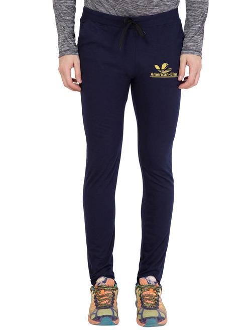 navy blue cotton full length track pant - 14898673 - Very Small Image - 1