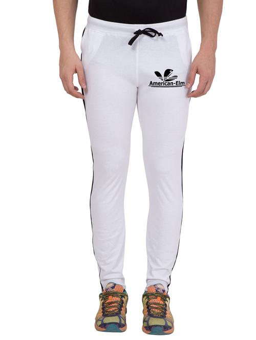 white cotton full length track pant - 14898697 - Very Small Image - 1