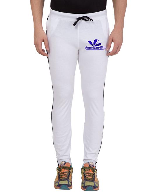 white cotton full length track pant - 14898698 - Very Small Image - 1