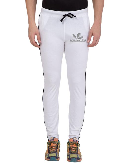white cotton full length track pant - 14898700 - Very Small Image - 1