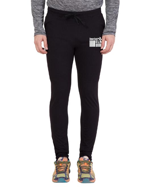 black cotton full length track pant - 14898709 - Very Small Image - 1