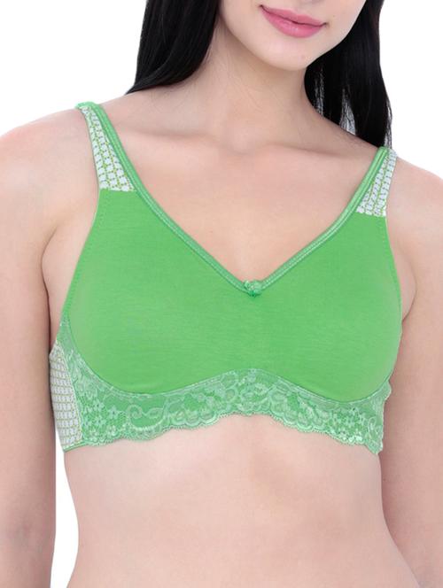 bow patch lace detail bra - 14900704 - Very Small Image - 1