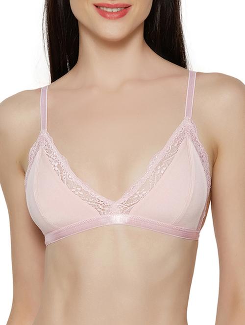 lace inserted t-shirt bra - 14900705 - Very Small Image - 1